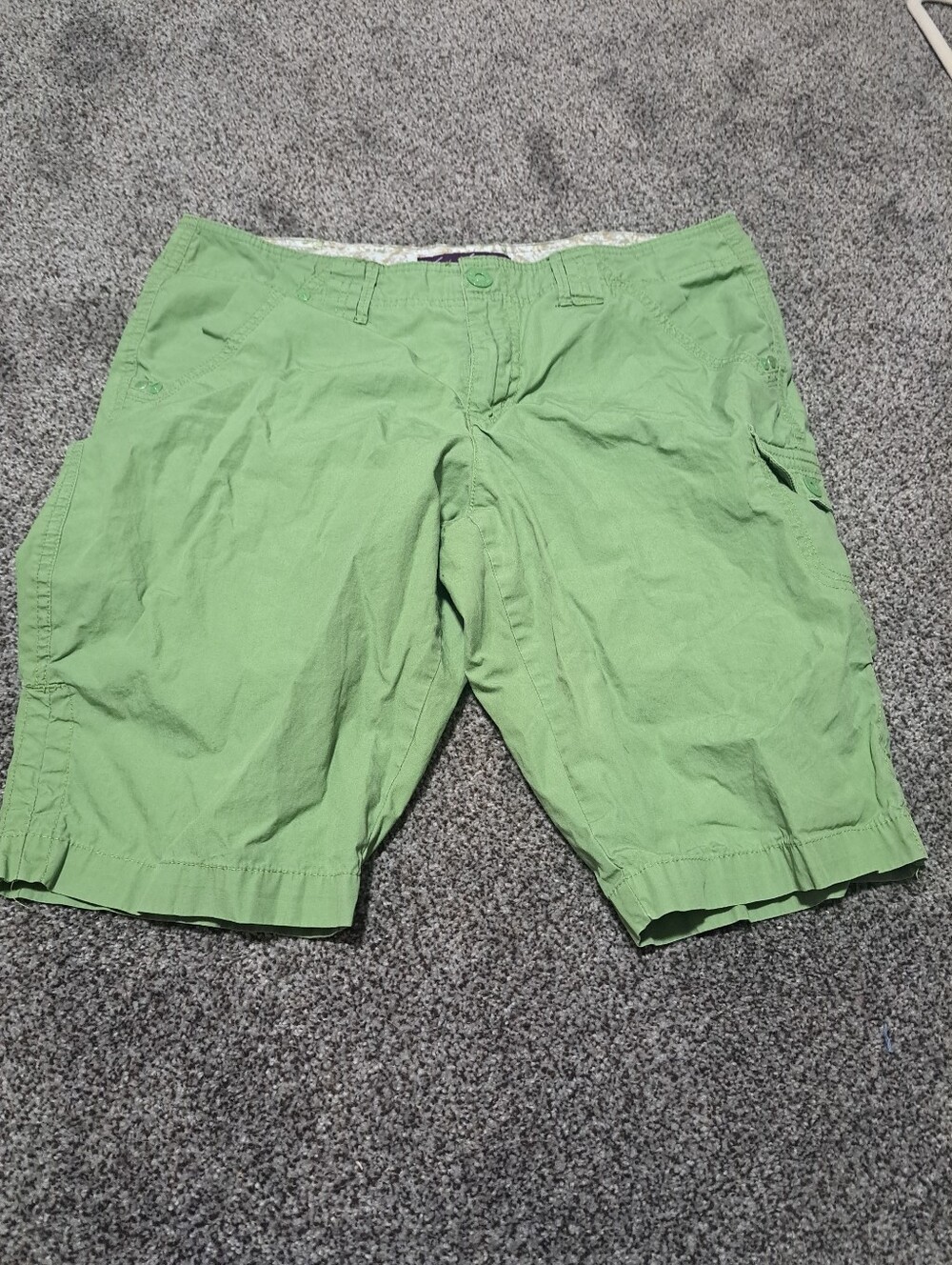 Gloria Vanderbilt Light Green Cargo Shorts